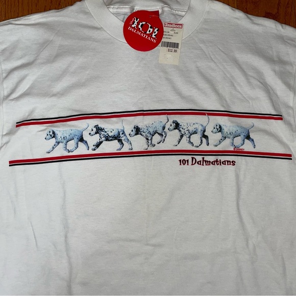 Vintage Disney 101 Dalmatians White T-Shirt - One Size Fits All - Picture 3 of 12